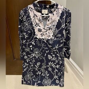 Tuckernuck Navy/White Westwind Avenalle Dress XXS